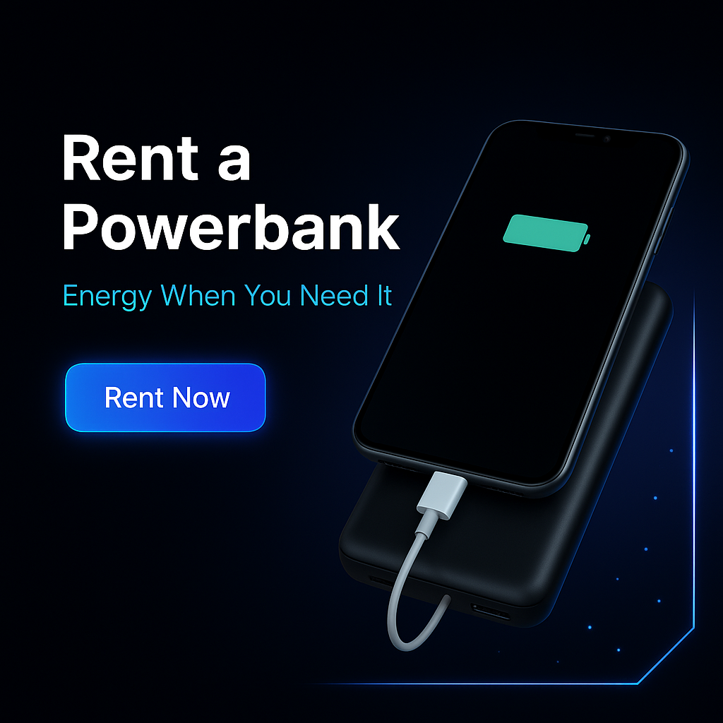 Powerbank und Smartphone